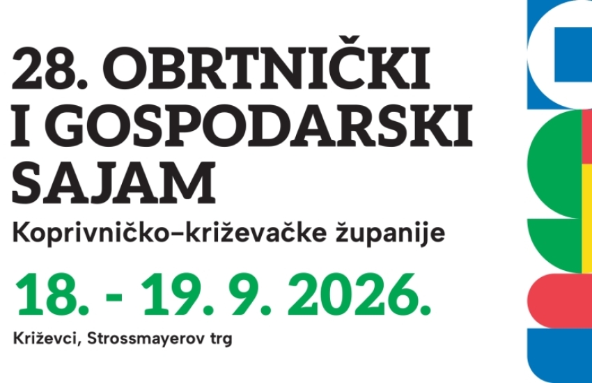 Prijavite se i sudjelujte na 28. Obrtničkom i gospodarskom sajmu KKŽ