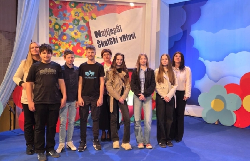 Županija trijumfirala na projektu Najljepši školski vrtovi u RH