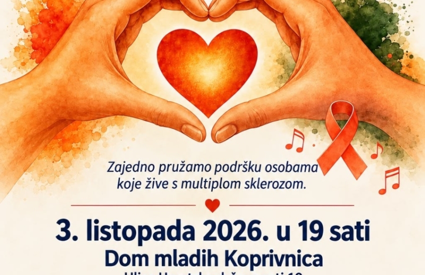 Dođite na humanitarni koncert "Glazbom za vas" i podržite oboljele od multiple skleroze
