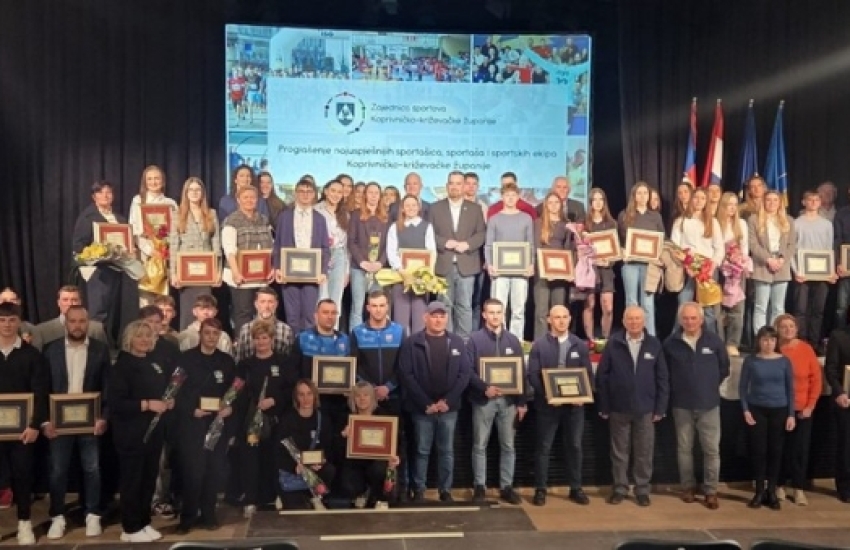 Proglašeni najuspješniji sportaši, sportske ekipe i sportski djelatnici Koprivničko-križevačke županije u 2025. godini