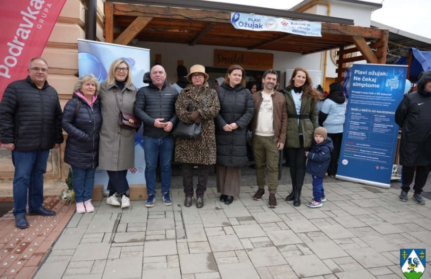 Koprivnica obilježila „Plavi ožujak“ javnozdravstvenom akcijom na Zrinskom trgu