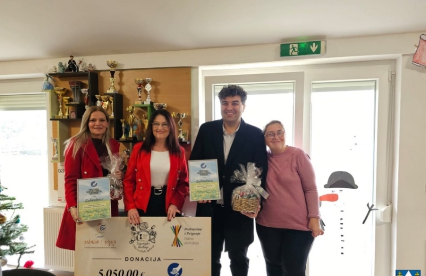Zamjenik Rajn i županijska Turistička zajednica uručili donaciju Udruzi Maslačak