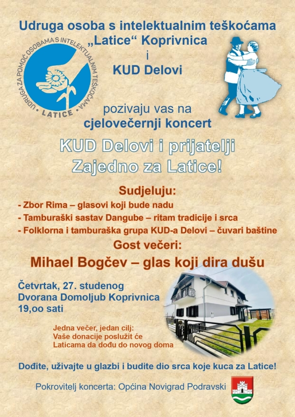 Cjelovečernji koncert Zajedno za Latice!