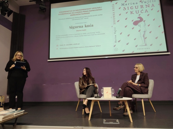Povodom Nacionalnog dana borbe protiv nasilja nad ženama u Križevcima predstavljena knjiga &bdquo;Sigurna kuća&ldquo;