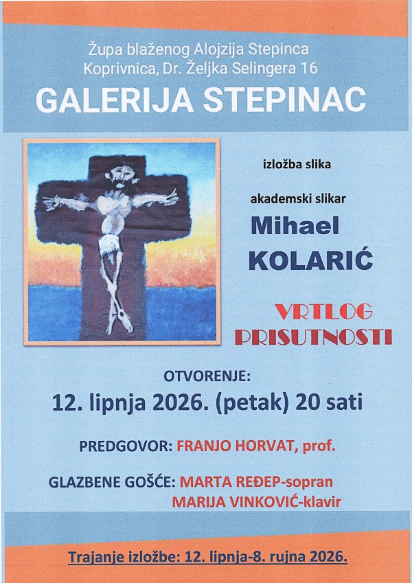 Izložba slika "Vrtlog prisutnosti" Mihaela Kolarića