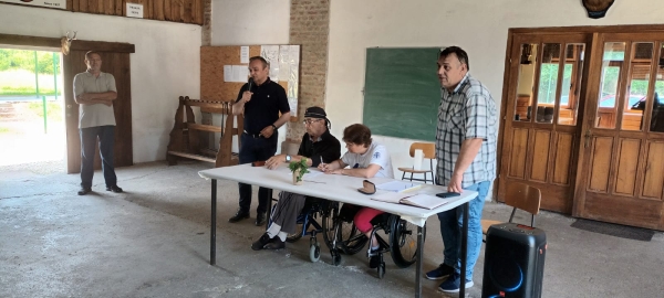 Županijska udruga invalida na druženju s članovima Lovačkog društva „Zec“