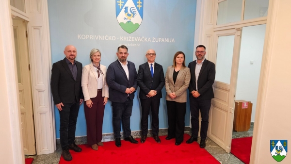 Rektor i prorektor Sveučilišta Sjever posjetili Županijsku upravu, otvorene teme snažnijeg povezivanja i suradnje
