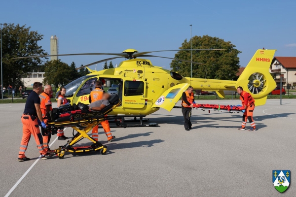 Prva intervencija helikopterske hitne medicinske službe na području Koprivničko-križevačke županije
