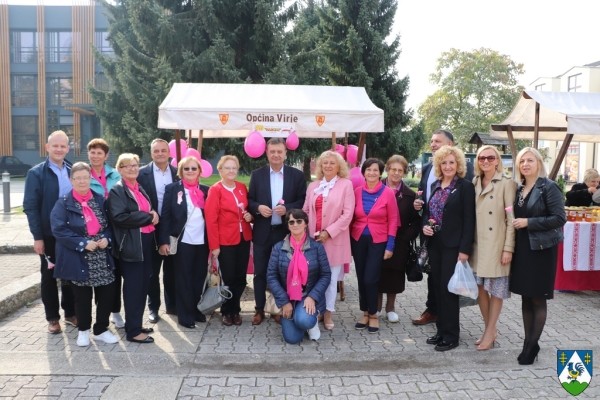 Članice đurđevačke Udruge Narcise humanitarnom akcijom upozorile na važnost prevencije i ranog otkrivanja raka dojke