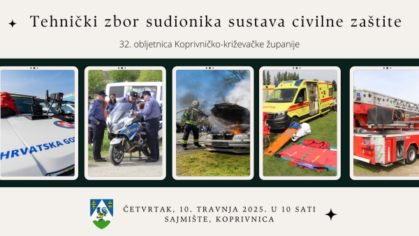 Povodom 32. obljetnice Županije održava se Tehnički zbor civilne zaštite