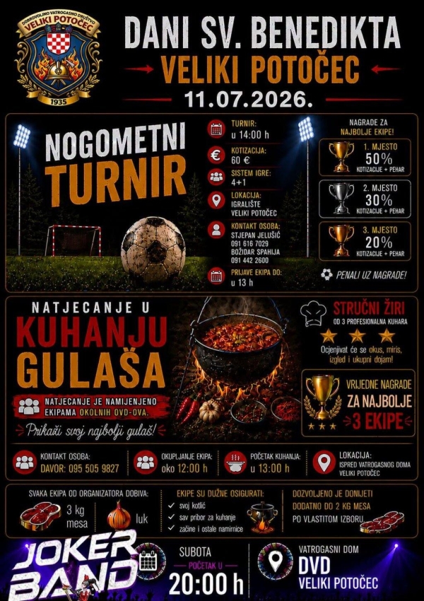 Dani sv. Benedikta u Velikom Potočecu