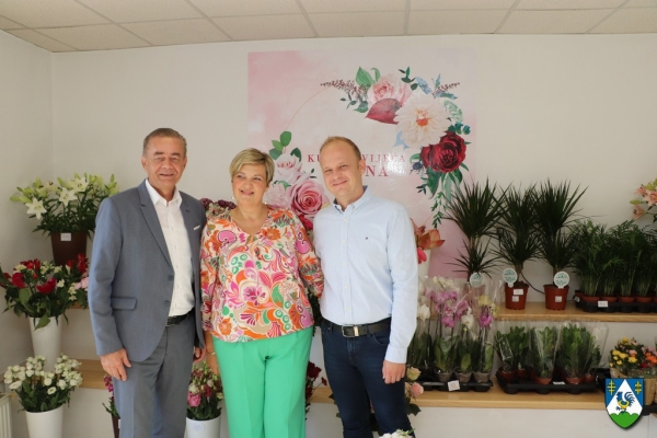 U Koprivnici otvoren novi obrt za cvjećarstvo i aranžiranje, župan i gradonačelnik uputilili čestitke i podršku