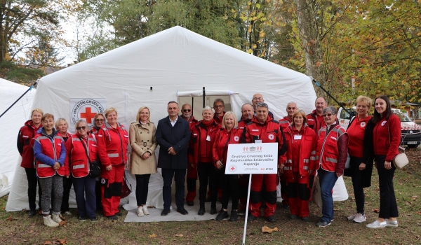 Županija osigurala sredstva za novi šator Interventnog tima Društva Crvenog križa Koprivničko-križevačke županije