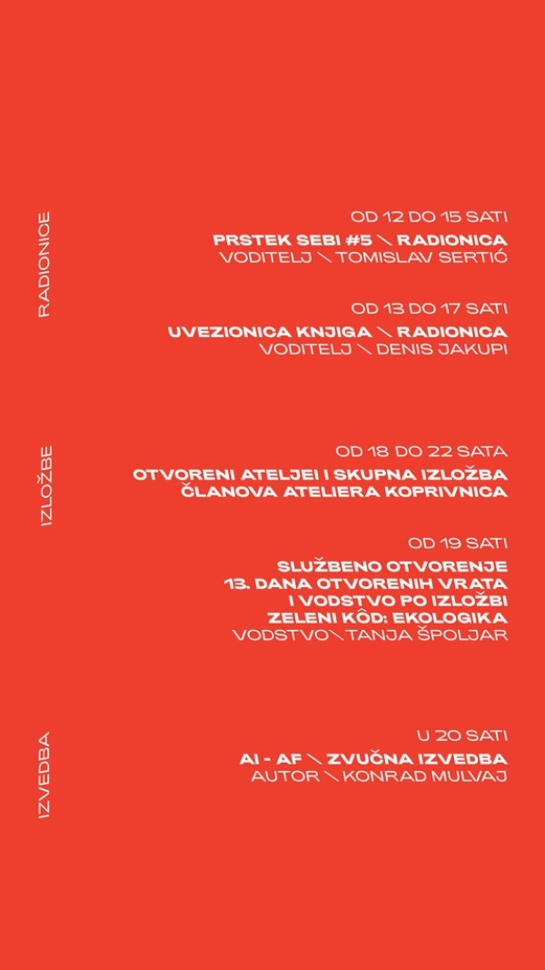 13. Dan otvorenih vrata Ateliera Koprivnica