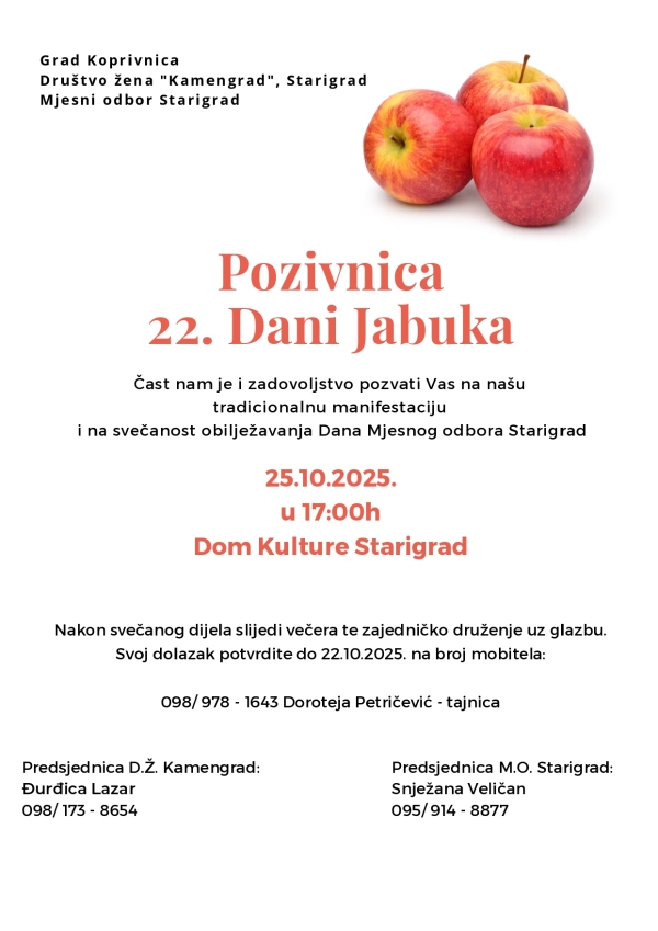 22. Dani jabuka