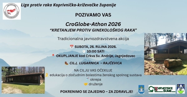 CroGlobe-Athon 2026 &ndash; Kretanjem protiv ginekolo&scaron;kog raka