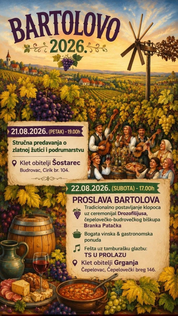 Bartolovo 2026. u Budrovcu i Čepelovcu