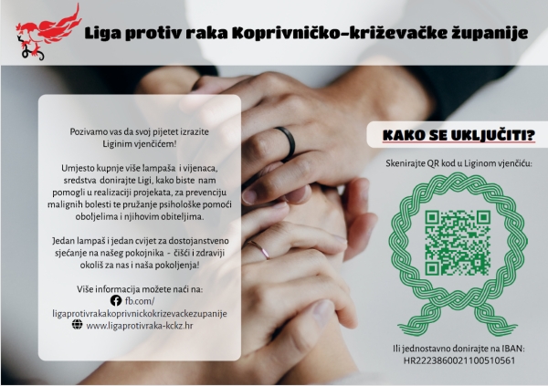 Liga protiv raka KKŽ pokrenula projekt „Ligin vjenčić“