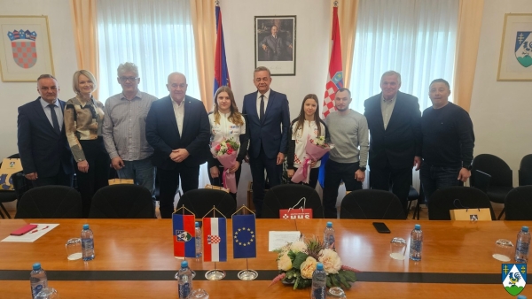 Župan održao prijem za predstavnike Hrvačkog kluba Podravka