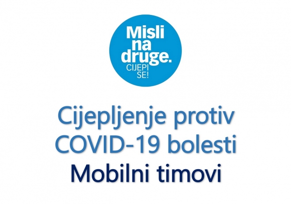 Obavijest – Cijepljenje protiv bolesti COVID-19 u kući