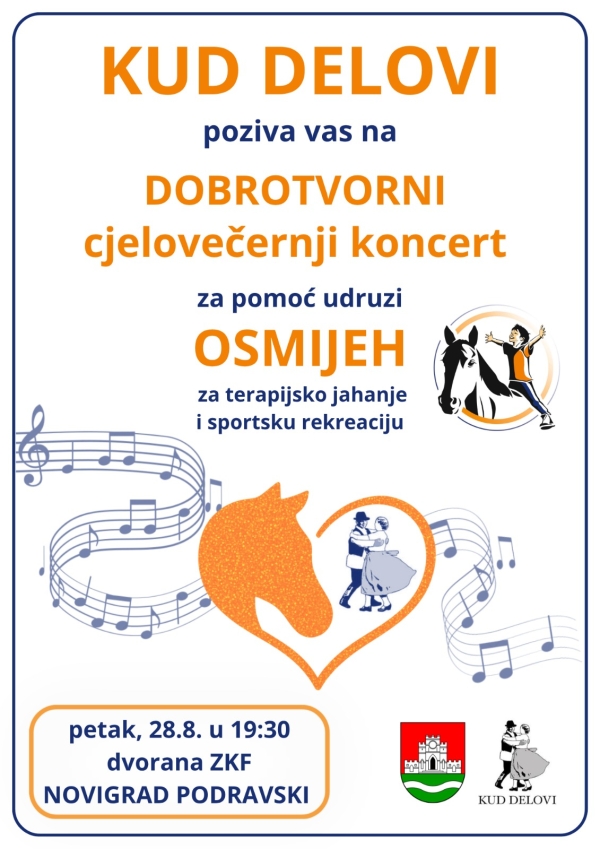 Dobrotvorni samostalni cjelovečernji koncert KUD-a Delovi