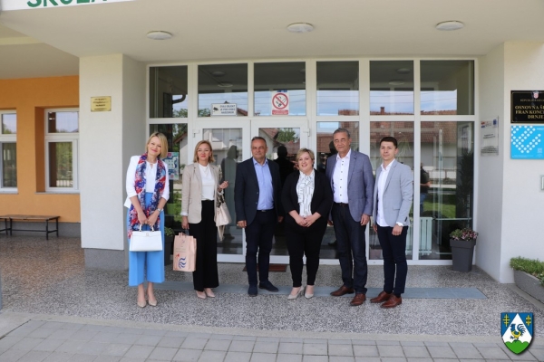 Župan obišao Osnovnu školu „Fran Koncelak“ Drnje i radove na području općine
