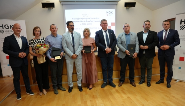 Dodijeljene nagrade Zlatna kuna najuspje&scaron;nijim trgovačkim dru&scaron;tvima u 2025. godini